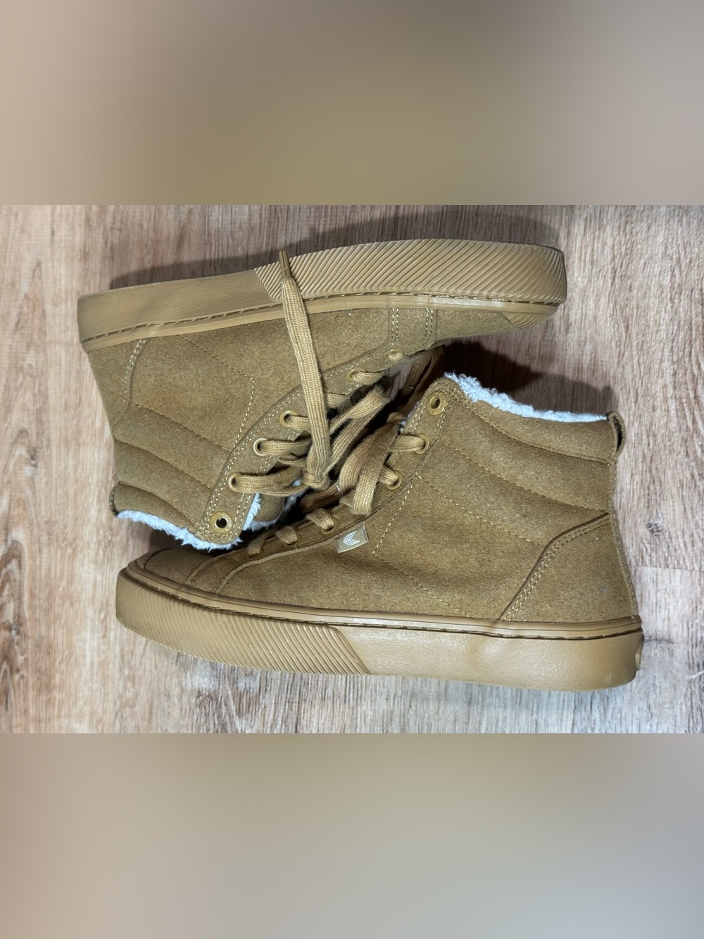 Cariuma Oca High Sneakers All Camel Suede Lifestyle Shoes Size 7 - Picture 7 of 11